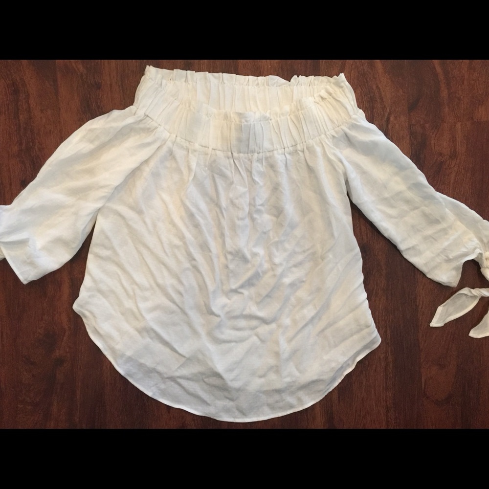 H&M white off the shoulder top